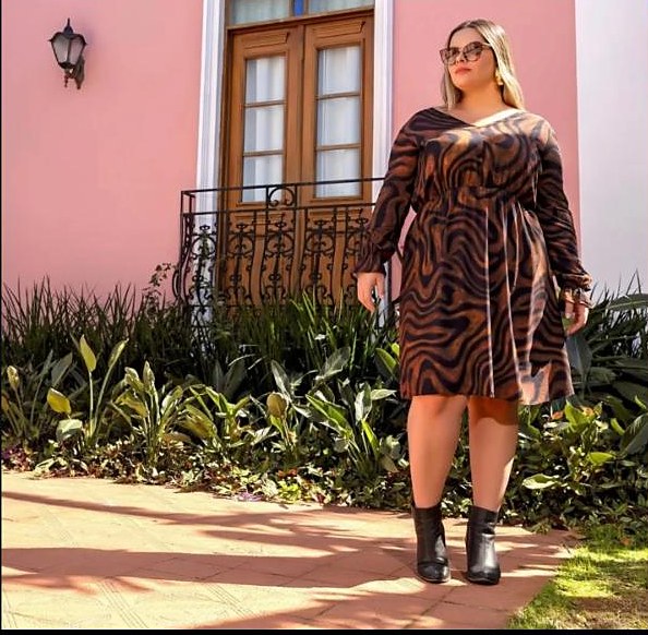 Vestido animal print da Andreia Store